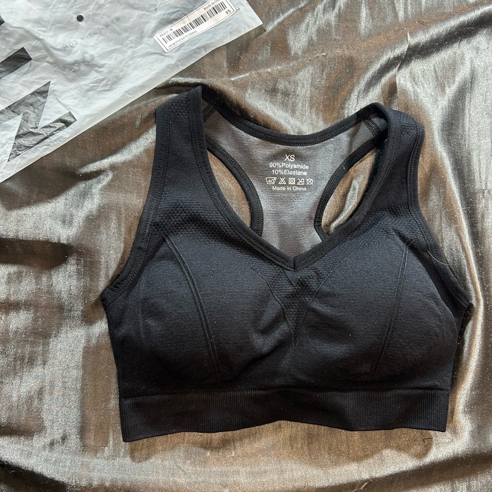 Black Shein Sports Bra